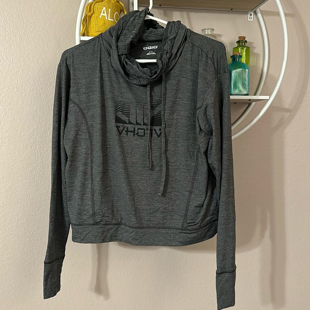 Ogio Cowl Neck Hooded Long Sleeve Top